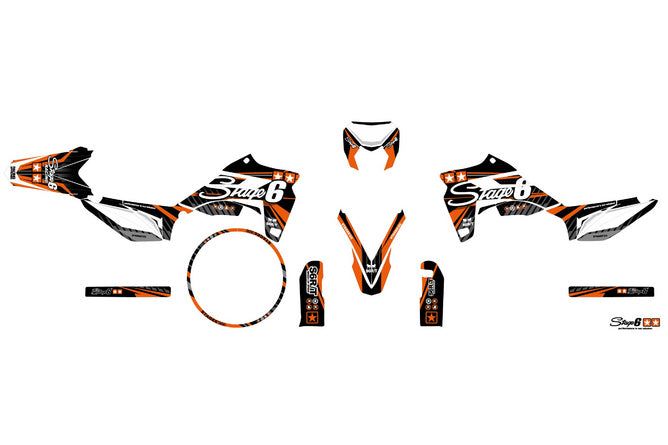 S6-058806.2/OR Kit deco Sherco SM-R 50 dopo 2018 Stage6 Arancione, COD: S6-058806.2/OR