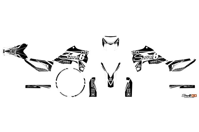 S6-058806.2/WH Kit deco Sherco SM-R 50 dopo 2018 Stage6 Blanc