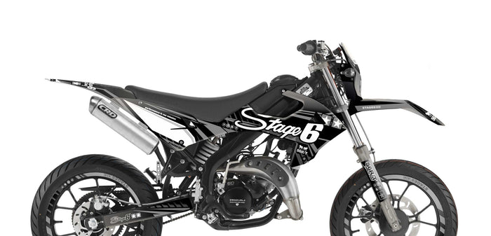 S6-058808.2/BK Kit deco Rieju MRT dopo 2022 Stage6 Nero, COD: S6-058808.2/BK