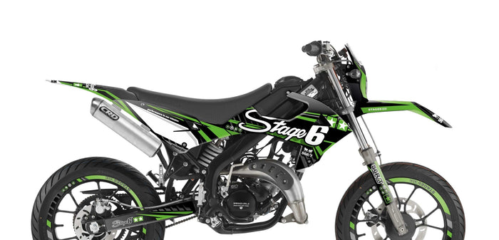 S6-058808.2/GR Kit deco Rieju MRT dopo 2022 Stage6 Verde, COD: S6-058808.2/GR