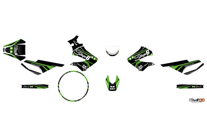 S6-059301.2/GR Kit deco Derbi X-Treme 2006 - 2010 Stage6 Verde