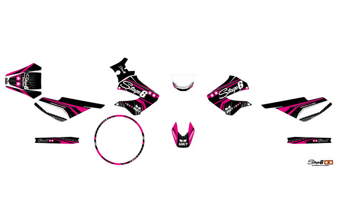 S6-059301.2/PK Kit deco Derbi X-Treme 2006 - 2010 Stage6 Rosa, COD: S6-059301.2/PK