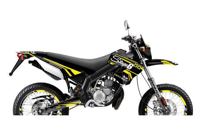 S6-059301.2/YE Kit deco Derbi X-Treme 2006 - 2010 Stage6 Giallo, COD: S6-059301.2/YE