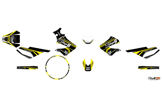 S6-059301.2/YE Kit deco Derbi X-Treme 2006 - 2010 Stage6 Yellow