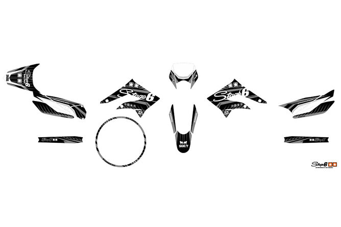 S6-059302.2/BK Kit deco Derbi X-Treme 2011 - 2017 Stage6 Nero, COD: S6-059302.2/BK