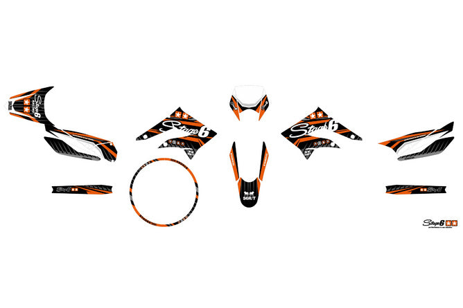S6-059302.2/OR Kit deco Derbi X-Treme 2011 - 2017 Stage6 Arancione, COD: S6-059302.2/OR