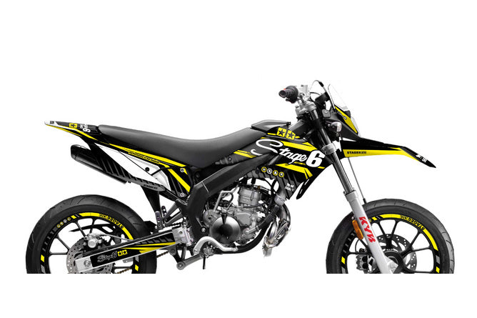 S6-059302.2/YE Kit deco Derbi X-Treme 2011 - 2017 Stage6 Giallo