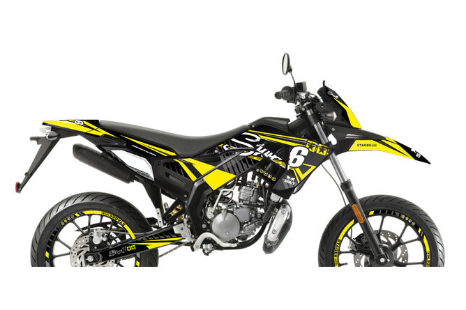 S6-059303.2/YE Kit deco Derbi X-Treme 2018 - 2020 Stage6 Giallo