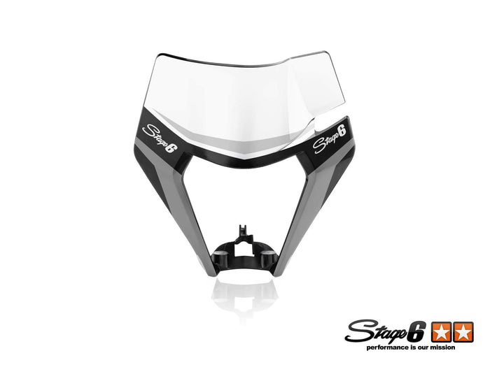 S6-058900.2/BK Grafica maschera faro KTM EXC Stage6 nero, COD: S6-058900.2/BK