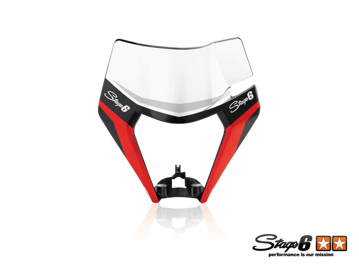 S6-058900.2/RE Grafica maschera faro KTM EXC Stage6 rosso, COD: S6-058900.2/RE
