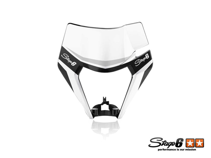 S6-058900.2/WH Grafica maschera faro KTM EXC Stage6 bianco, COD: S6-058900.2/WH