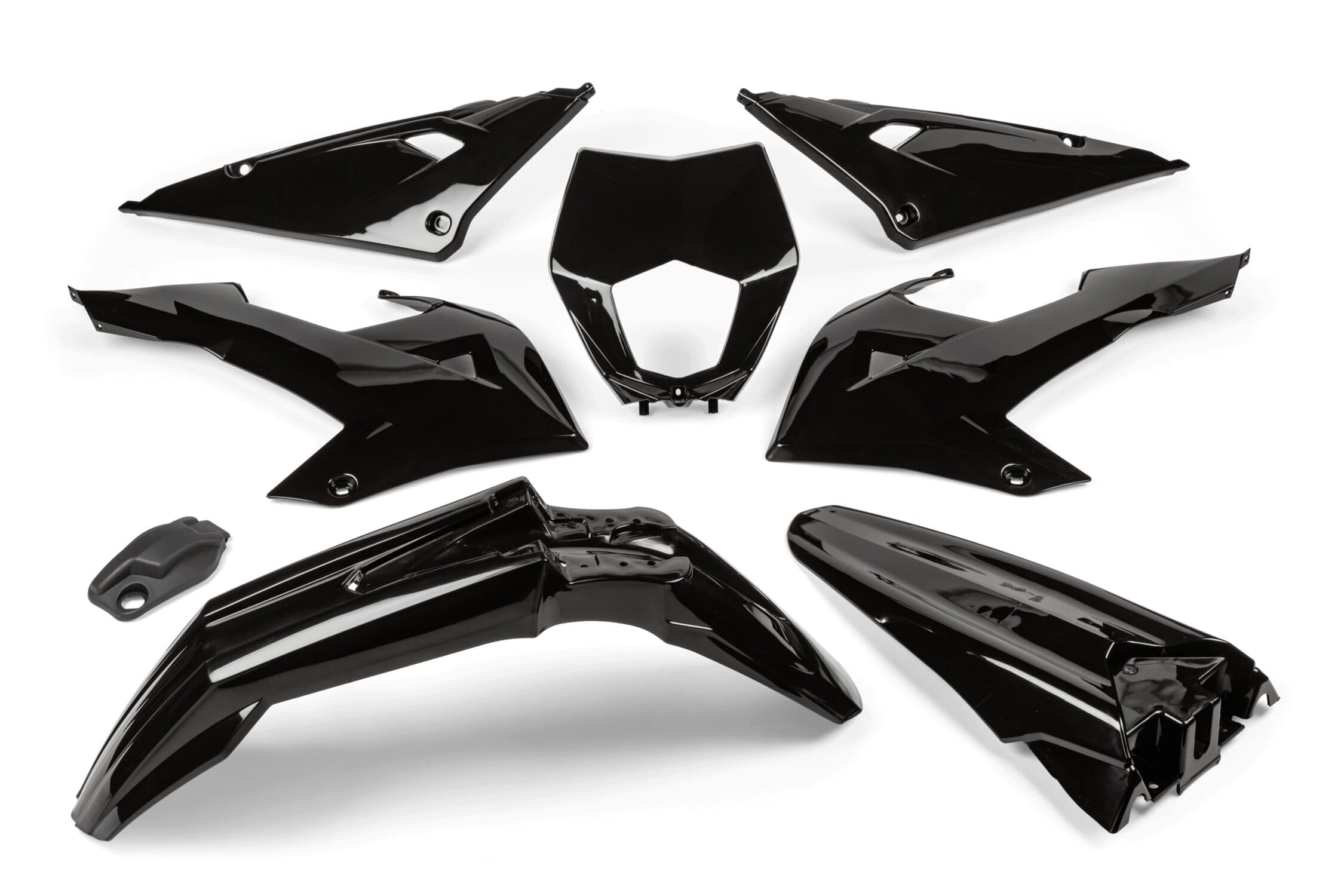 STR-982.20/BK Kit plastiche 8 pezzi Rieju MRT dopo il 2022 nero, COD: STR-982.20/BK