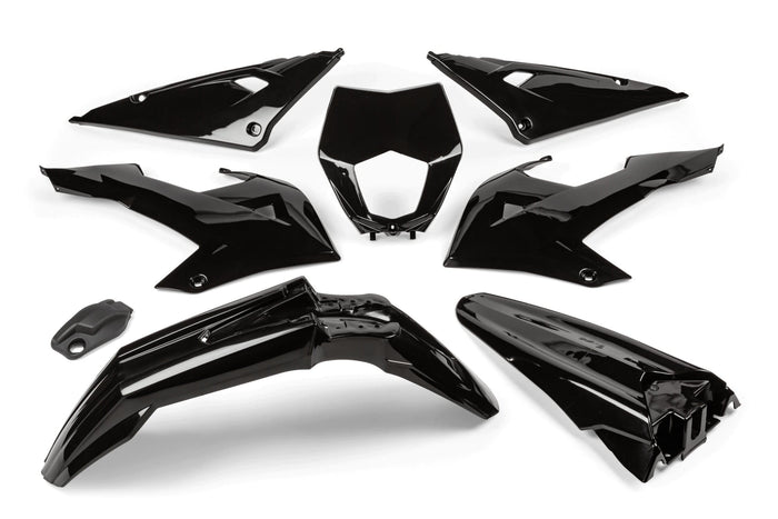 STR-982.20/BK Kit plastiche 8 pezzi Rieju MRT dopo il 2022 nero, COD: STR-982.20/BK