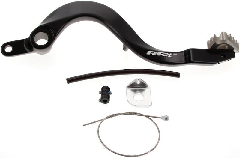R-FXRB2020199HA Pedale freno RFX Pro standard hard anodized nero / hard anodized Titan Kawasaki KXF 450, COD: R-FXRB2020199HA