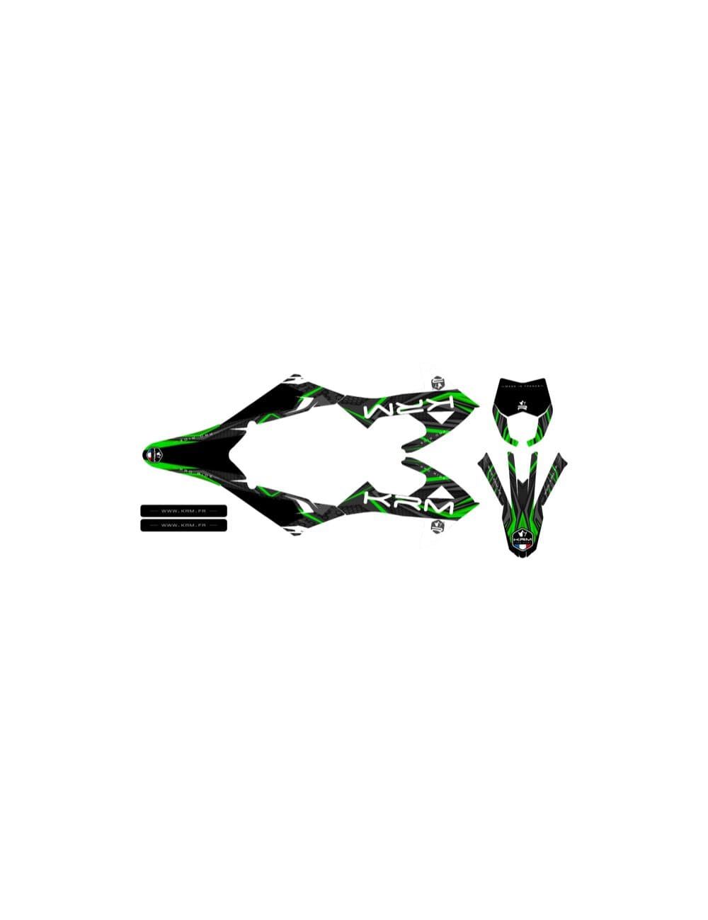 KR717F Kit deco Rieju MRT dopo 2022 verde, COD: KR717F