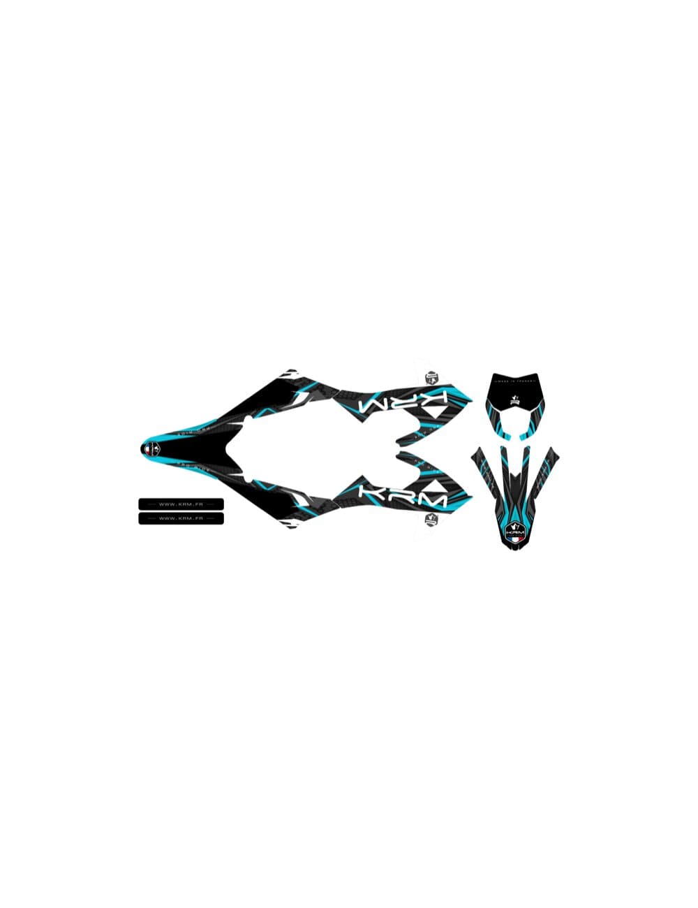 KR721F Kit deco Rieju MRT dopo 2022 turchese, COD: KR721F