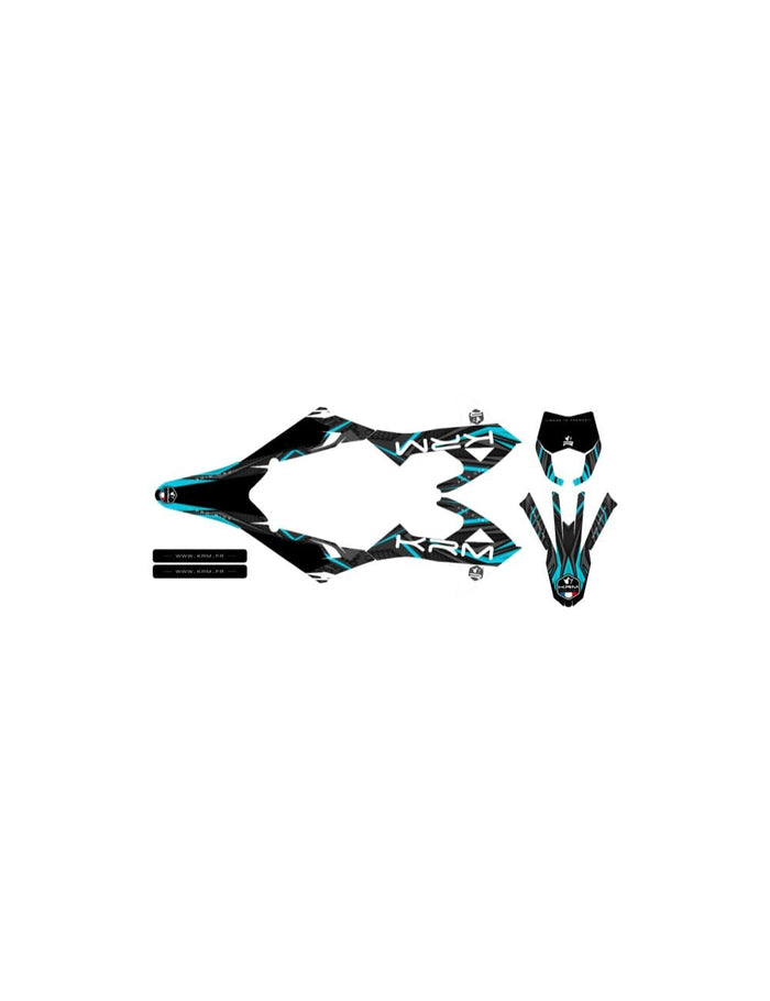 KR721F Kit deco Rieju MRT dopo 2022 turchese, COD: KR721F