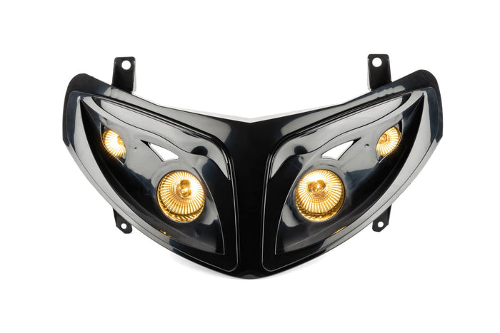STR-604.95/BK Mascherina 4x Fari nero Peugeot Speedfight 2, COD: STR-604.95/BK