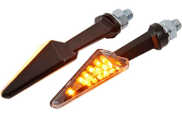 STR-675.75/BK Frecce LED Micro, Set da 2, nero omologato CE