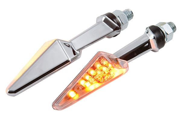 STR-675.75/CR Frecce LED Micro, Set da 2, cromato omologato CE