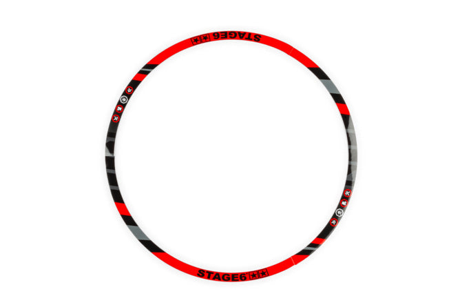 S6-0513.2/RE Set rim sticker Scooter 13" Stage6 Red