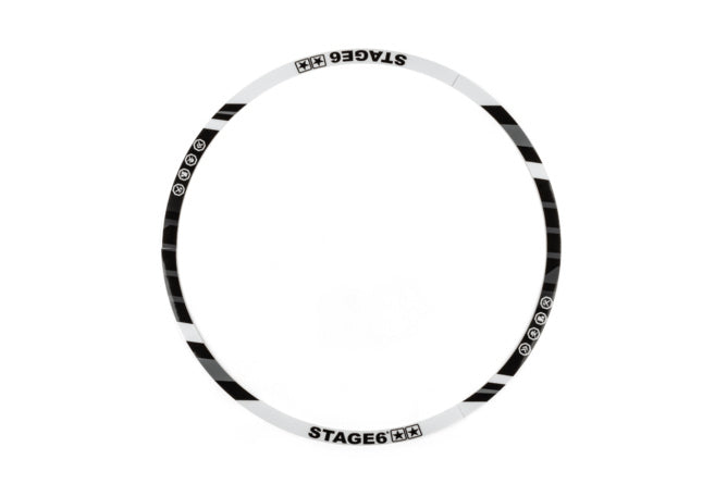 S6-0517.2/WH Set adesivo cerchione Moto 17" Stage6 Blanc, COD: S6-0517.2/WH