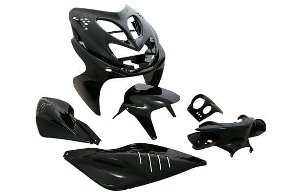 str-902.ss/bk set carene str8 pezzi aerox/nitro colore nero metallizzato, COD: STR-902.SS/BK