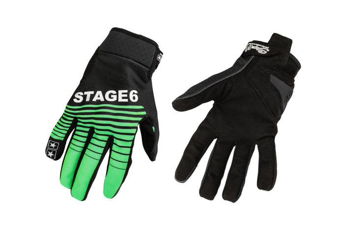S6-0870/L Guanti moto Stage6 Street Pure Verde / Nero L, COD: S6-0870/L