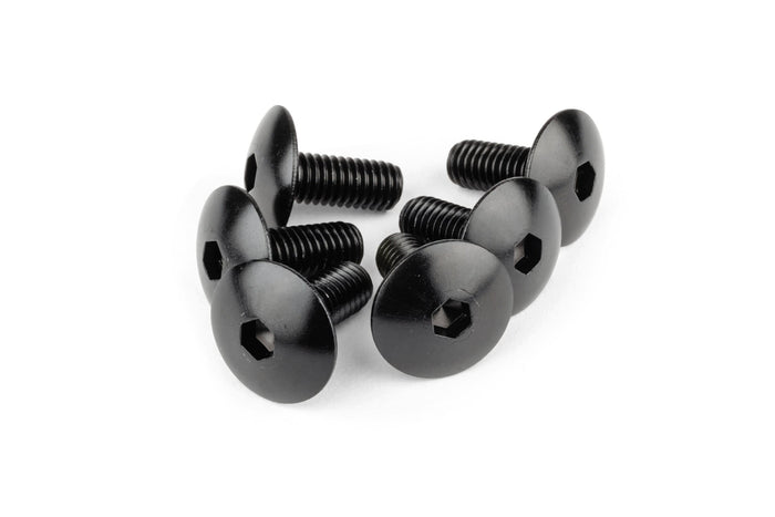 STR-555.32/BK Kit Viti Carena alluminio M6x15 nero (x6), COD: STR-555.32/BK