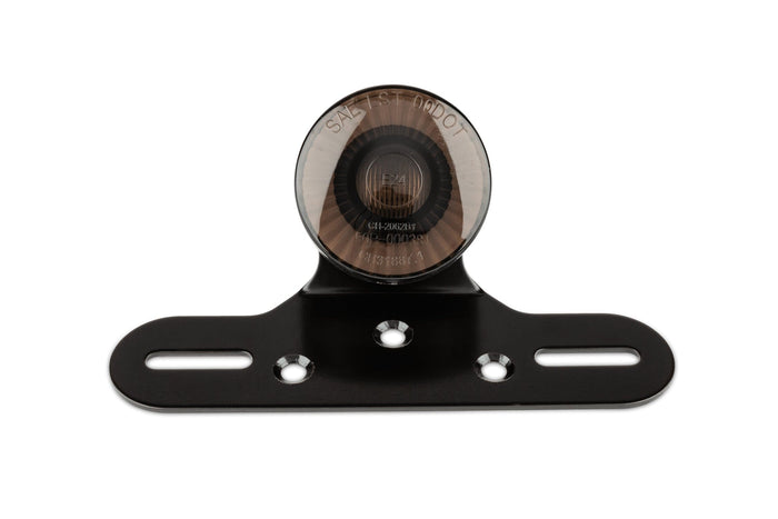 STR-542.84/BK Fanalino LED Cicular Black-Line con portatarga, COD: STR-542.84/BK
