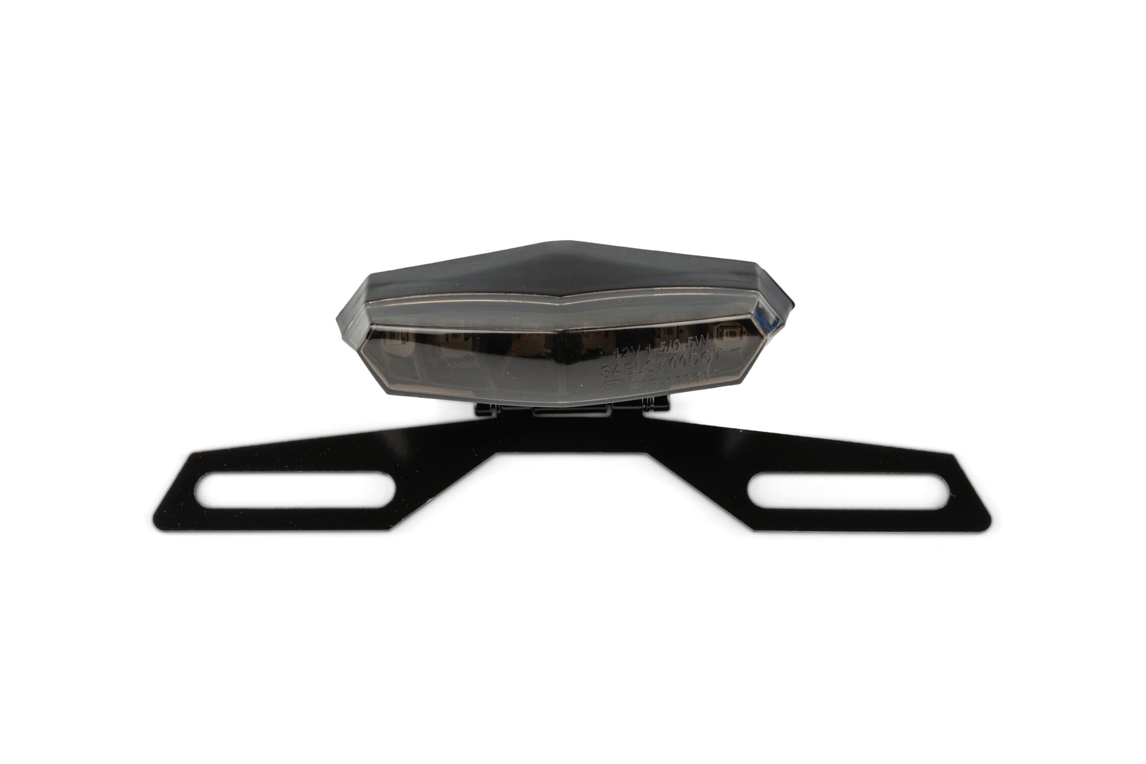 STR-542.85/BK Fanalino LED Hexagonal Black-Line con portatarga, COD: STR-542.85/BK