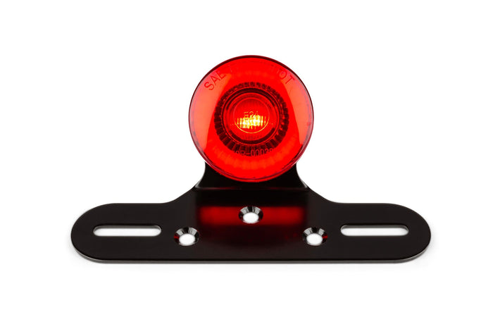 STR-542.84/RE Fanalino LED Circular rosso con portatarga, COD: STR-542.84/RE