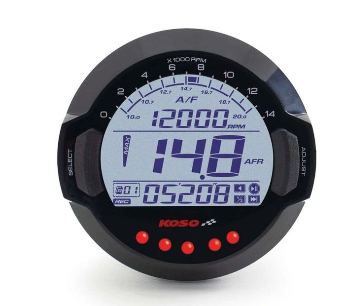 KO-BB642W32 Misuratore rapporto aria/carburante e Data Logger RPM Koso DL-03Acon sensore BOSCH® LSU 4.9, COD: KO-BB642W32