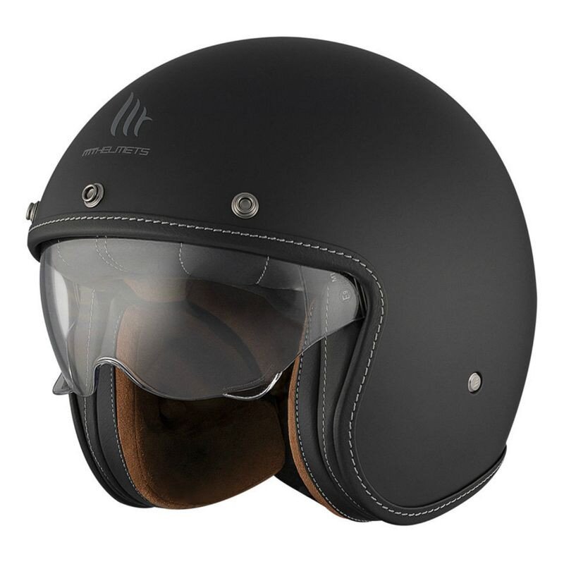 MT-153804 Casco jet MT Le Mans 2 SV Uni nero opaco M