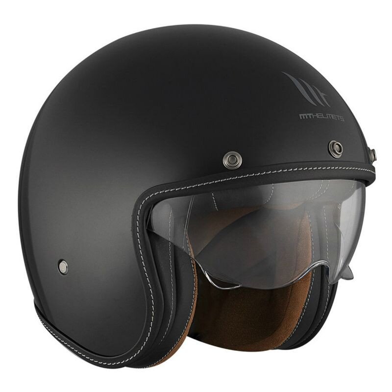 MT-153803 Casco jet MT Le Mans 2 SV Uni nero opaco S