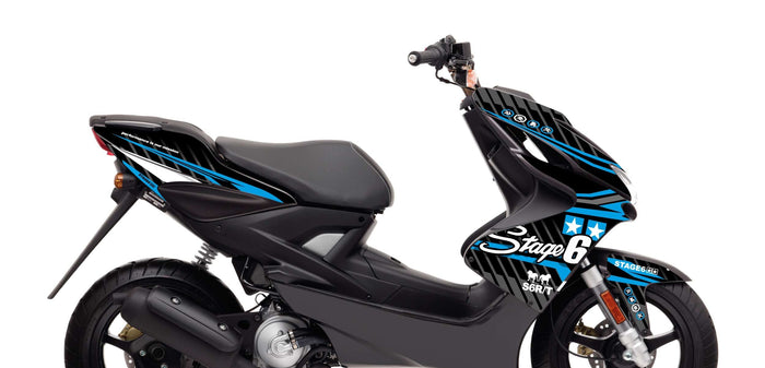 S6-056601.2/BL Kit deco Yamaha Aerox fino 2013 Stage6 Blu, COD: S6-056601.2/BL