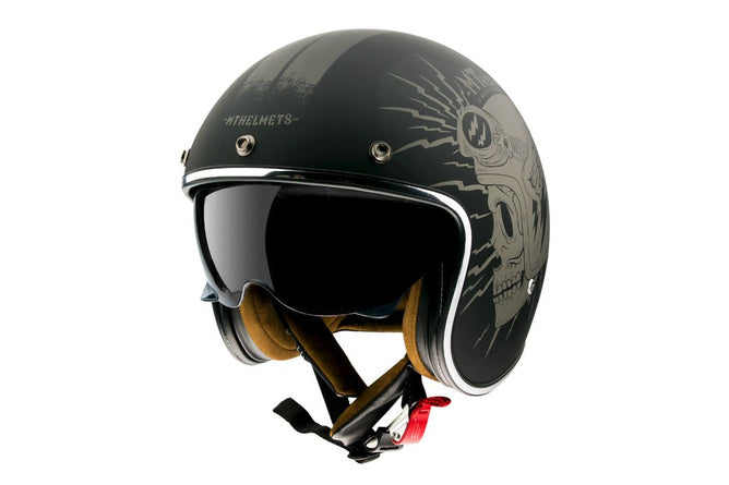 MT-203164 Casco jet MT Helmets Le Mans 2 SV Diler nero opaco L