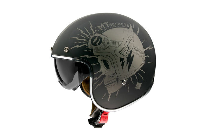 MT-203161 Casco jet MT Helmets Le Mans 2 SV Diler nero opaco XS - Billaricambi SRLS