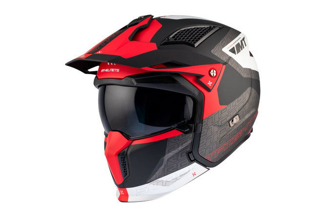MT-203036 Casco trial MT Helmets Streetfighter SV S Totem grigio / rosso L