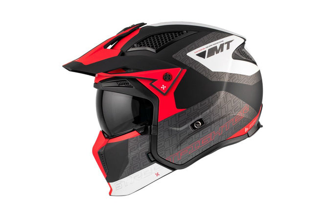 MT-203035 Casco trial MT Helmets Streetfighter SV S Totem grigio / rosso M