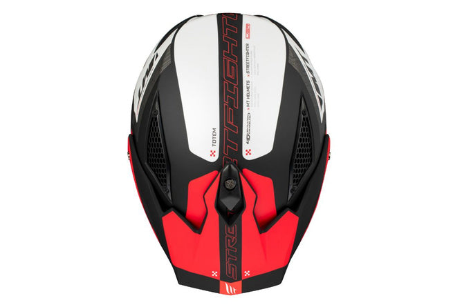 MT-203036 Casco trial MT Helmets Streetfighter SV S Totem grigio / rosso L - Billaricambi SRLS