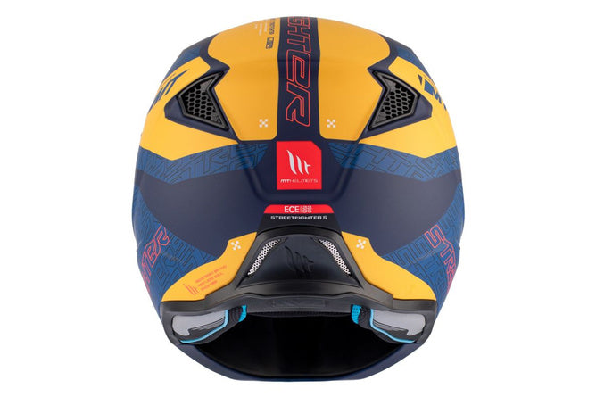 MT-203050 MT Helmets Streetfighter SV S Totem trial helmet blue / yellow XXL