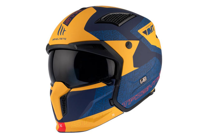 MT-203049 MT Helmets Streetfighter SV S Totem trial helmet blue / yellow XL