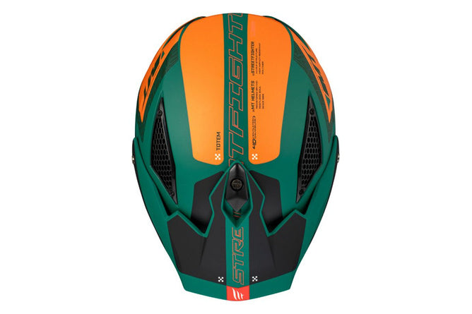 MT-203054 Casco trial MT Helmets Streetfighter SV S Totem verde / arancione L