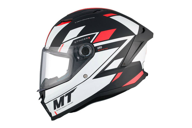 MT-206924 Casco integrale MT Helmets Stinger 2 Zivze nero / bianco XL - Billaricambi SRLS