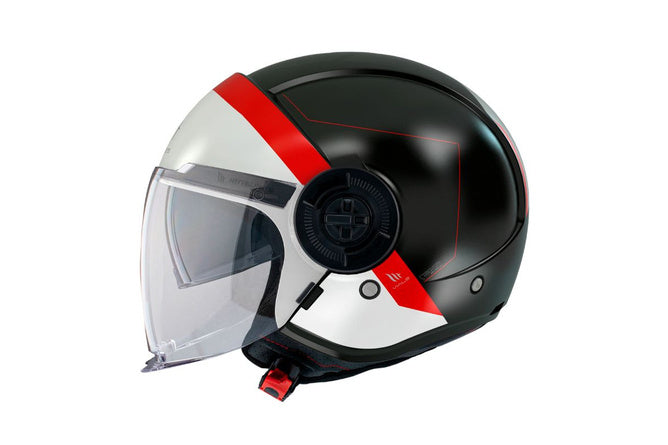 MT-205572 Casco jet MT Helmets Viale SV S 68 Units nero / rosso XL - Billaricambi SRLS