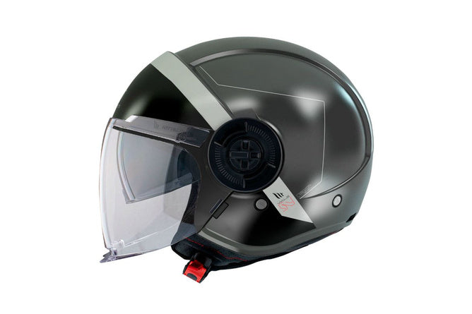 MT-205573 Casco jet MT Helmets Viale SV S 68 Units grigio opaco XS