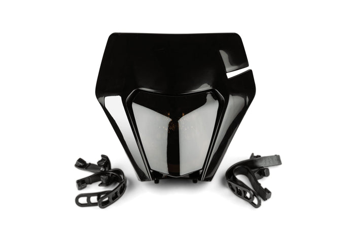 STR-599.18/BK Faro LED KTM EXC nero / vetro sfumato, COD: STR-599.18/BK
