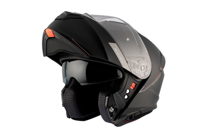 MT-209456 Casco modulare MT Helmets GENESIS nero opaco XS