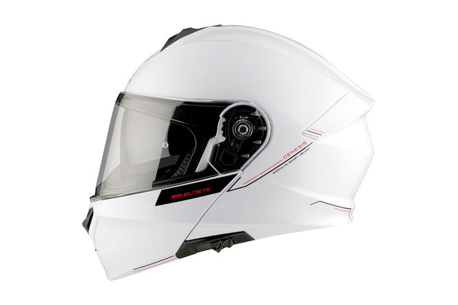 MT-209479 Casco modulare MT Helmets GENESIS bianco lucido L - Billaricambi SRLS